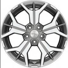 Khomen Wheels Диск колесный KHW1715 7x17/5x112 D57.1 ET54 Gray FP