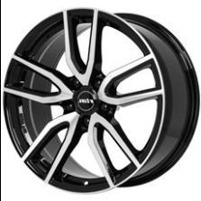 Rial Диск колесный Torino 7.5x17/5x112 D70.1 ET48 Diamond-black front polished